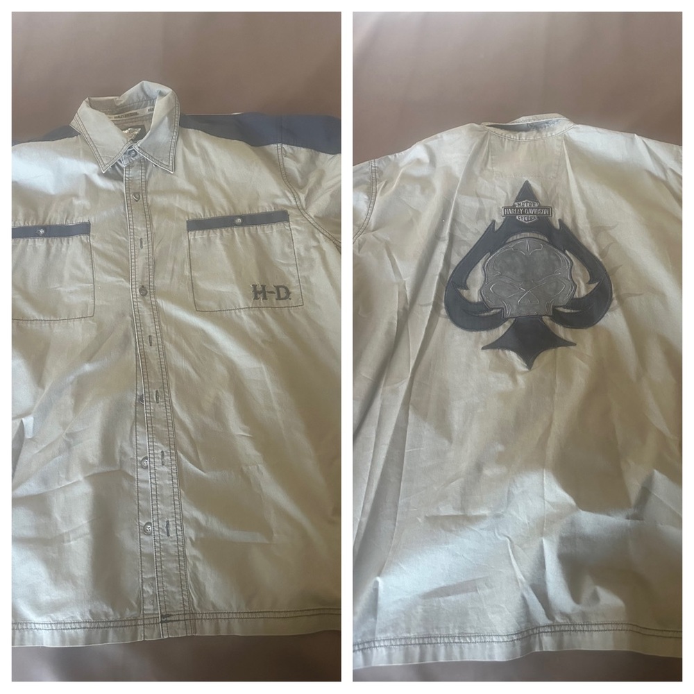 Harley-Davidson shirt size 3XL
Pit to pit: 29”
Length: 33”
